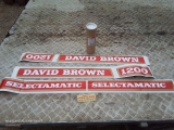 David Brown 1200 Selectamatic Decals  David Brown 1200 Selectamatic Decals       USED