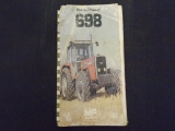 Massey Ferguson Tractor Mf 698 Operator Instructions Book  Massey Ferguson Tractor Mf 698 Operator Instructions Book       USED