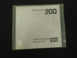 Massey Ferguson 200 Operator Instruction Book 12.0  Massey Ferguson 200 Operator Instruction Book 12.0       USED