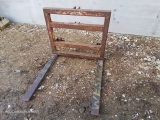 Tractor Implement Rear Mounted Pallet Forks  Tractor Implement Rear Mounted Pallet Forks       USED