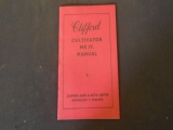 Clifford Cultivator Mk Iv Manual  Clifford Cultivator Mk Iv Manual       USED