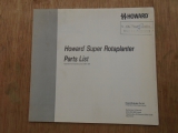 Howard Rotavator Super Rotaplanter Parts List  Howard Rotavator Super Rotaplanter Parts List       USED