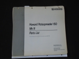Howard Rotaspreader 150 Mk3 Parts List 