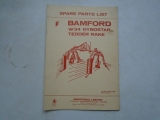 Bamford W34 Gyrostar Tedder Rake Parts List 