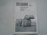 Krone Round Balers Kr 150/180 Parts Book 