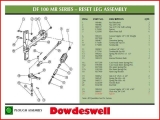 Dowdeswell Plough DF100 Series Reset Leg Assembly 