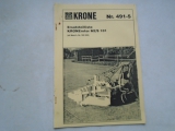 Krone Rotar Ke/s 101 Manual  Krone Rotar Ke/s 101 Manual       USED