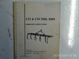 Ransomes C73 & C74 Tool Bars Operators Instructions 