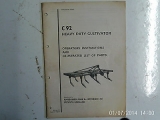 Ransomes C92 Heavy Duty Cultivator Operators Instructions & List of Parts 