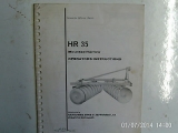 Ransomes HR35 mounted Harrow Operator Instructions 