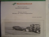 Kverneland plough Stone & Clod Separator AL3900 Spare Parts List 