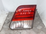 INNER TAIL LIGHT (DRIVER SIDE) TOYOTA AVENSIS 2.0 D-4D AURA 4DR 2011-2018  2011,2012,2013,2014,2015,2016,2017,2018      Used