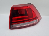 OUTER TAIL LIGHT (DRIVER SIDE) VOLKSWAGEN GOLF HIGHLINE 1.6 TDI MANUAL 5SPEED 5DR 110HP 5 2013-2017  2013,2014,2015,2016,2017 5G0945096P     Used