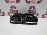 Volkswagen Golf Mk6 5 Door Hatchback 2008-2013 Centre Air Vents 5K0819728 2008,2009,2010,2011,2012,2013Volkswagen Golf Mk6 2008-2013 Centre Air Vents Dash Trim hazard switch 5K0819728     GOOD