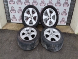 VAUXHALL CORSA SXI AIR CONDITIONING E5 4 DOHC 2010,2011,2012,2013,2014 Alloy Wheels - Set 2010,2011,2012,2013,2014Vauxhall Corsa Sxi 10-14 Alloy Wheels and Tyre Set 195 55 16 inch 13338769 4 by 100    GOOD