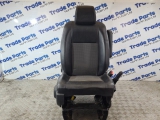 2017 CITROEN DISPATCH SEAT FRONT DRIVER SIDE RIGHT WHITE  2017,2018,2019,2020,2021,2022,20232017 CITROEN DISPATCH SEAT FRONT DRIVER SIDE RIGHT HALF LEATHER FABRIC      GOOD