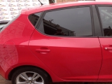 2008-2015 Seat Ibiza Mk4 Hatchback 5 Door DOOR COMPLETE(REAR DRIVER SIDE) Red Ls3h  2008,2009,2010,2011,2012,2013,2014,201508-15 Seat Ibiza Mk4 Hatchback 5  DOOR COMPLETE(REAR DRIVER SIDE) Red Ls3h      GOOD