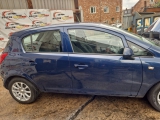 2009-2014 Vauxhall Corsa D Mk3 Hatchback 5 Door DOOR BARE (FRONT DRIVER SIDE) Blue Z22a  2009,2010,2011,2012,2013,201409-14 Vauxhall Corsa D Mk3 5  DOOR BARE (FRONT DRIVER SIDE) Blue Z22a  SEE IMAGES FOR DESCRIPTION. AS IT MAY HAVE DENTS OR SCRATCHES.    GOOD