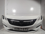 VAUXHALL Astra K Sri Hatchback 5 Door 2015-2021 BUMPER (FRONT) White  2015,2016,2017,2018,2019,2020,2021Vauxhall Astra K 5 Door 2015-2021 Bumper (front) OLYMPIC WHITE - 40R ( DMAGED )      GOOD