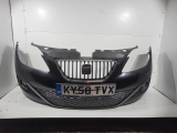 Seat Ibiza Sport E5 4 Dohc Hatchback 5 Door 2008-2012 BUMPER (FRONT) Black  2008,2009,2010,2011,2012Seat Ibiza MK4 Bumper front Black Hatchback 5 Door 2008-2012 L44      GOOD