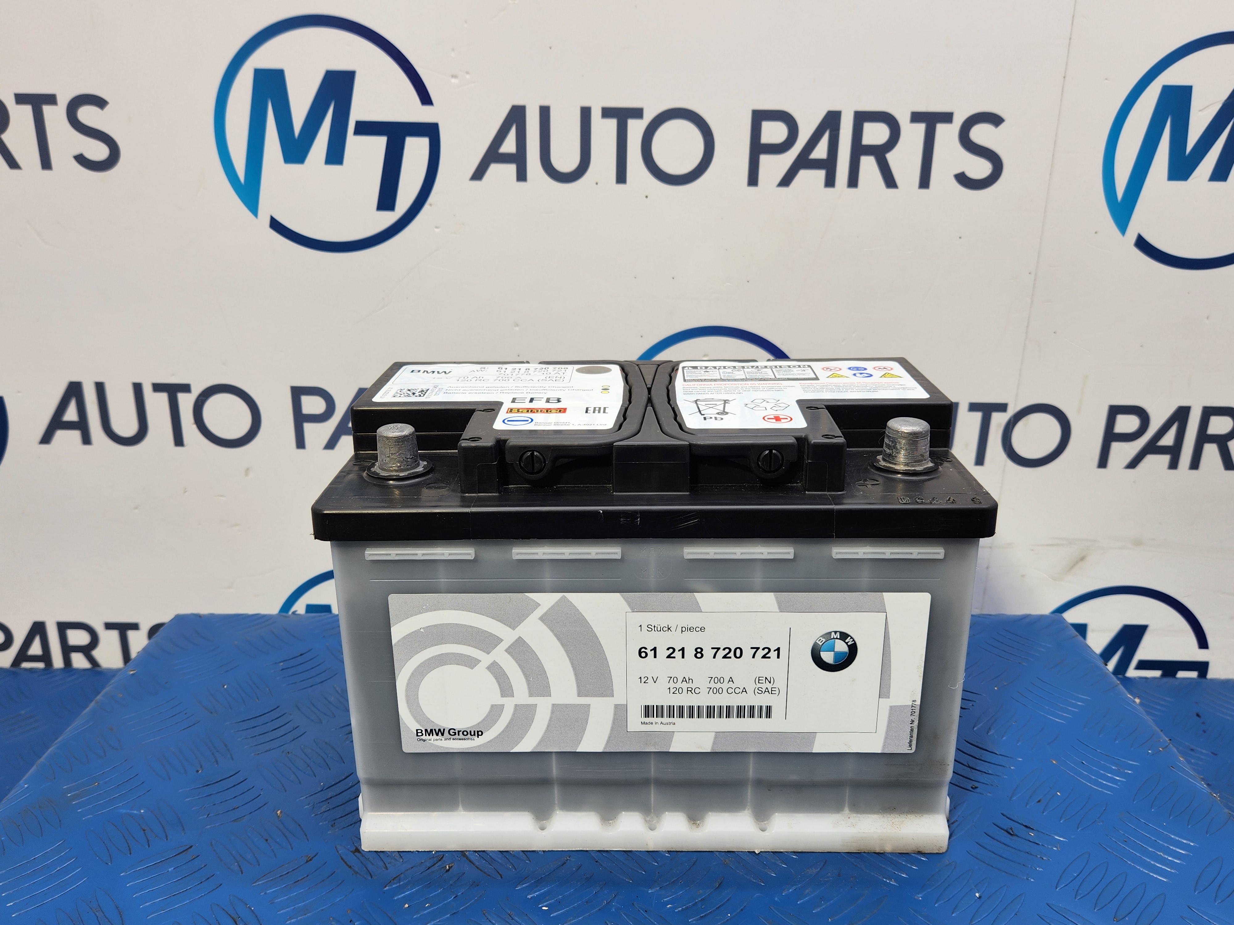 BMW GENUINE OEM START STOP BANNER BATTERY 12V 70AH 700A EFB
