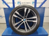 Bmw X6 M50d E6 6 Dohc Coupe 4 Door 2014-2019 ALLOY WHEEL - SINGLE 7846788 2014,2015,2016,2017,2018,2019BMW 468M GENUINE OEM FRONT ALLOY WHEEL AND TYRE 6MM TREAD X5 X6 F15 F16 7846788 7846788     GOOD