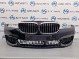 Bmw 740 7 Seriesd Xdrive M Sport E6 6 Dohc Saloon 4 Door 2015-2020 BUMPER (FRONT) Black  2015,2016,2017,2018,2019,2020BMW 7 SERIES COMPLETE M SPORT FRONT BUMPER G11 G12 CARBON BLACK 416      GOOD