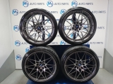 Bmw M3 3 Series Competition Package E6 6 Dohc Saloon 4 Door 2016-2018 ALLOY WHEELS - SET 2287500 2287501 2016,2017,2018BMW 666M GENUINE OEM ALLOY WHEELS AND TYRES SET F80 F82 F83 2287500 2287501 2287500 2287501     Used
