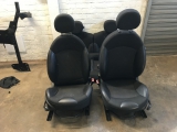 MINI HATCH COOPER SD E5 4 DOHC HATCHBACK 3 DOOR 2011-2013 SET OF SEATS  2011,2012,2013MINI SEATS SET FRONT AND REAR BLACK LEATHER AND CLOTH R56 ONE COOPER S REF WU61      GOOD