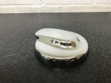 MINI HATCH COOPER S E4 4 DOHC HATCHBACK 3 DOOR 2006-2010 FUEL/PETROL FLAP GREY  2006,2007,2008,2009,2010MINI CHROME FUEL CAP COVER R56 R57 ONE COOPER S JCW REF OS2       GOOD