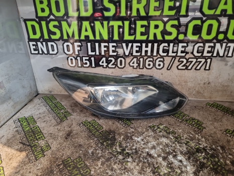 Ford Focus Zetec S S/s E5 3 Dohc Hatchback 5 Door 2012-2017 HEADLIGHT/HEADLAMP (DRIVER SIDE)  2012,2013,2014,2015,2016,2017Ford Focus Zetec S S/s E5 3 Dohc Hatchback 5 Door 2012-2017 Headlight/headlamp (driver Side)      Used