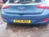 Hyundai I30 5 Door Hatchback 2012-2016 BUMPER (REAR) Blue V3u  2012,2013,2014,2015,2016Hyundai I30 5 Door Hatchback 2012-2016 Back Bumper (rear) Blue V3u       Used