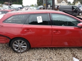 Toyota Auris Estate 5 Doors 2013-2018 DOOR BARE (REAR DRIVER SIDE) RED (3R3)  2013,2014,2015,2016,2017,2018Toyota Auris ESTATE   2013-2018 DOOR COMPLETE (REAR DRIVER SIDE) IN RED 3R3      Used