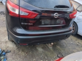 Nissan Qashqai N-tec Plus Dig-t Xtronic E5 4 Dohc Suv 5 Doors 2013-2025 BUMPER (REAR) Black  2013,2014,2015,2016,2017,2018,2019,2020,2021,2022,2023,2024,2025NISSAN QASHQAI 2013-2025 COMPLETE REAR BUMPER BLACK      GOOD